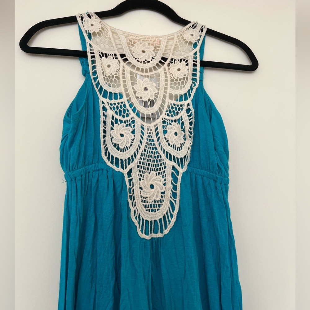 Crochet-Back Dress